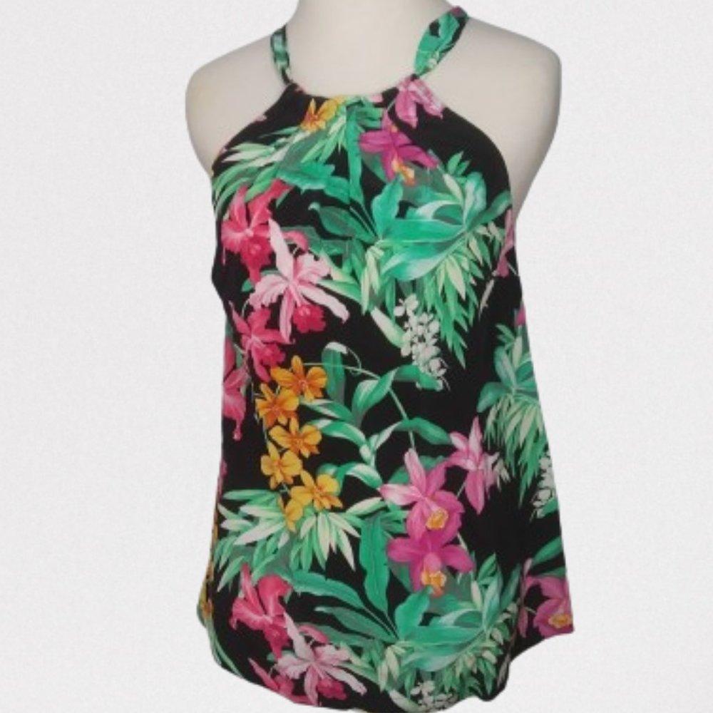 NWT Tommy Bahama  Women's Halter Top SILK xxs
